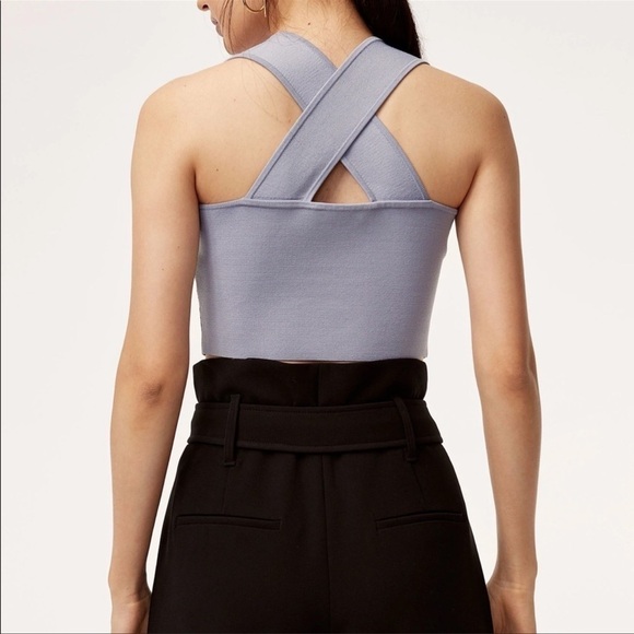 Aritzia babaton Torsten knit top Blue Size Small - Picture 10 of 10